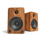 Kanto YU6 Powered Bookshelf Speakers with Bluetooth (Walnut) with SP9 Desktop Stands (Black)