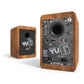 Kanto YU6 Powered Bookshelf Speakers with Bluetooth (Walnut) with SP9 Desktop Stands (Black)