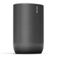 Sonos Move Durable, Battery-Powered Smart Speaker with Additional Charging Base (Black)