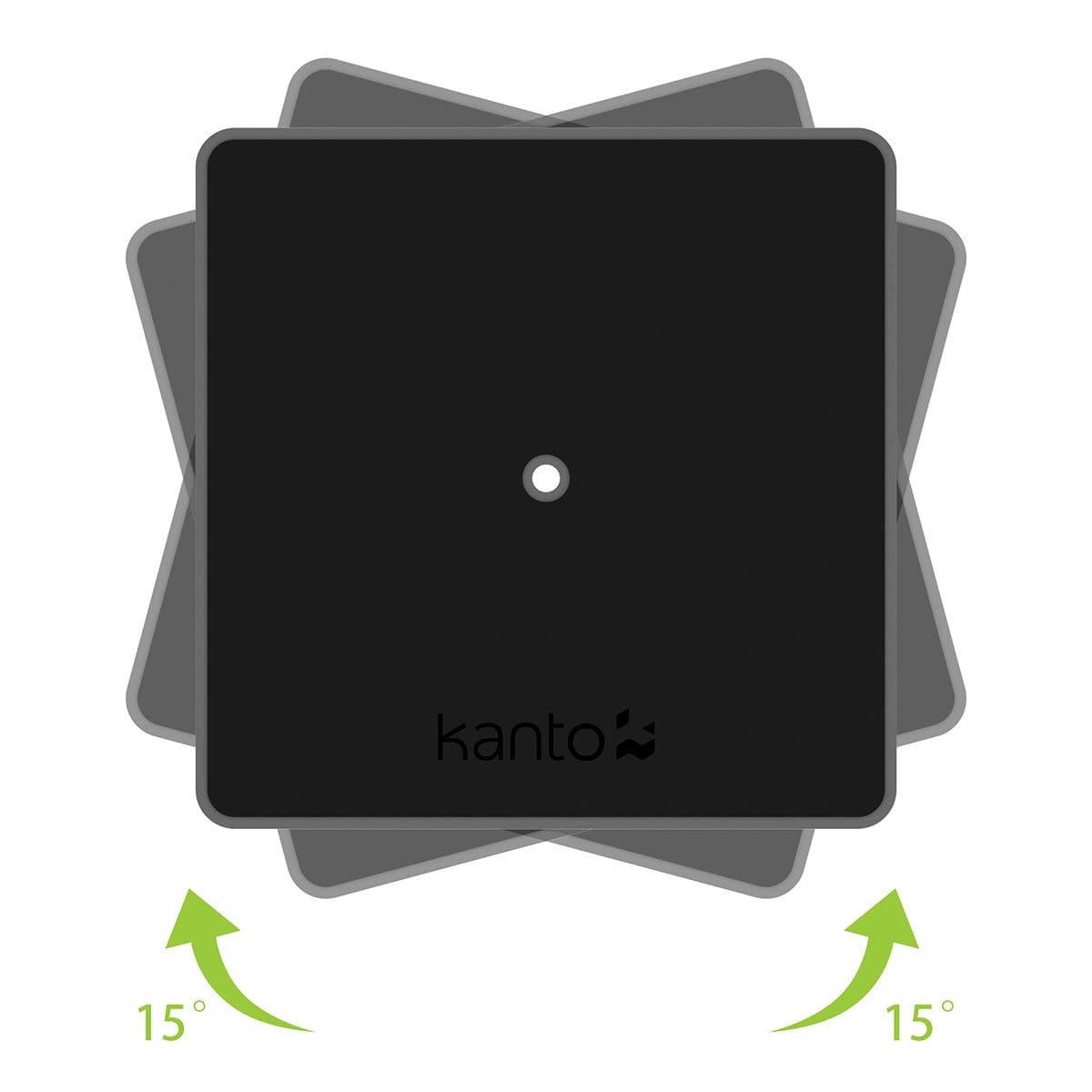 Kanto SP6HD 6" Universal Desktop Speaker Stands with Rotating Top Plates and Cable Management - Pair (Black)