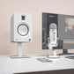 Kanto SP6HD 6" Universal Desktop Speaker Stands with Rotating Top Plates and Cable Management - Pair (White)