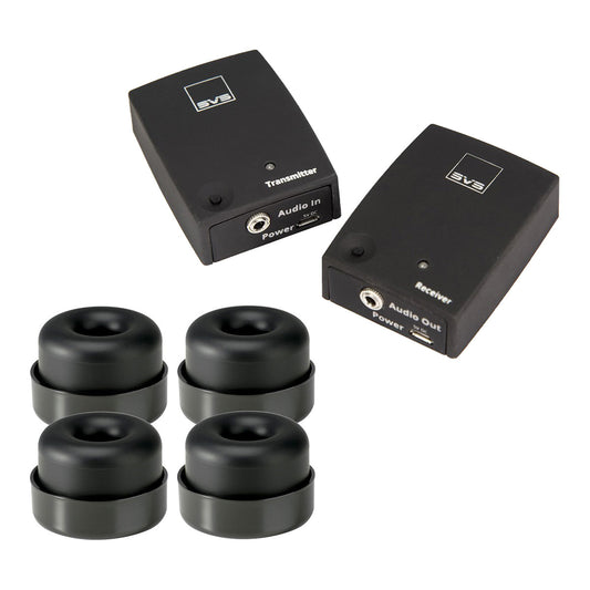 SVS SoundPath Wireless Audio Adapter Bundle with Subwoofer Isolation System (4-Pack)
