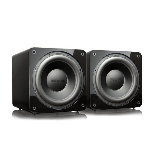 SVS SB-3000 13" Sealed Subwoofers with 800W RMS, 2,500W Peak Power, Sealed Cabinet - Pair (Piano Gloss Black)