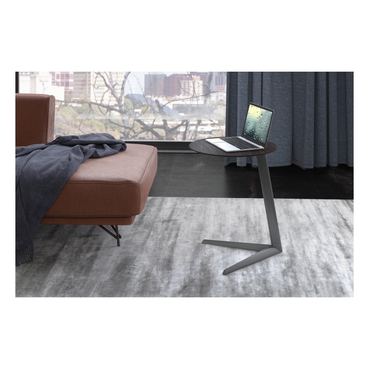 BDI Milo 1065 Laptop/Side Table (Pepper)