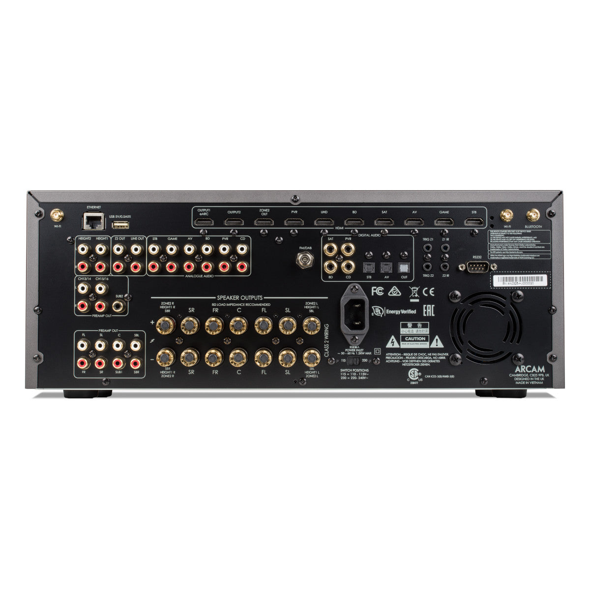 Arcam AVR30 Class G 7.2-Channel Home Theater Receiver with Dolby Atmos & DTS:X 9.1.6 decoding