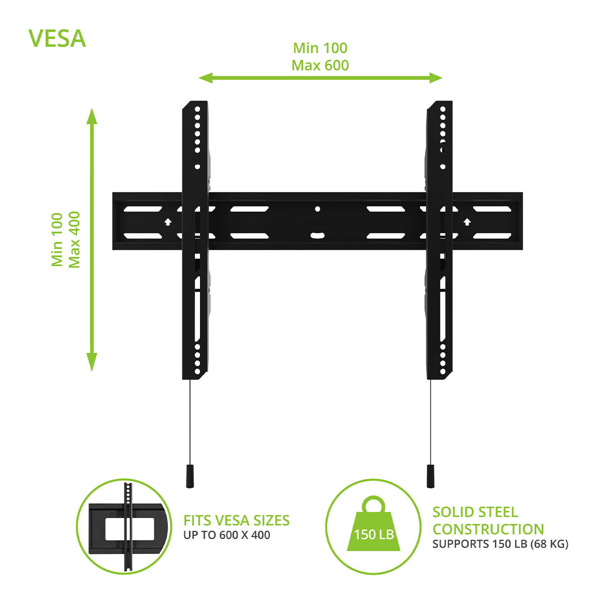 Kanto PF300 Low Profile Wall Mount for 32" - 90" TV