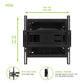 Kanto R300 Recessed In-Wall Full-Motion Mount for 32" - 55" TVs