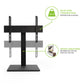 Kanto TTS100 Adjustable Table Top TV Mount with Integrated Cable Management for 37" - 65" TV