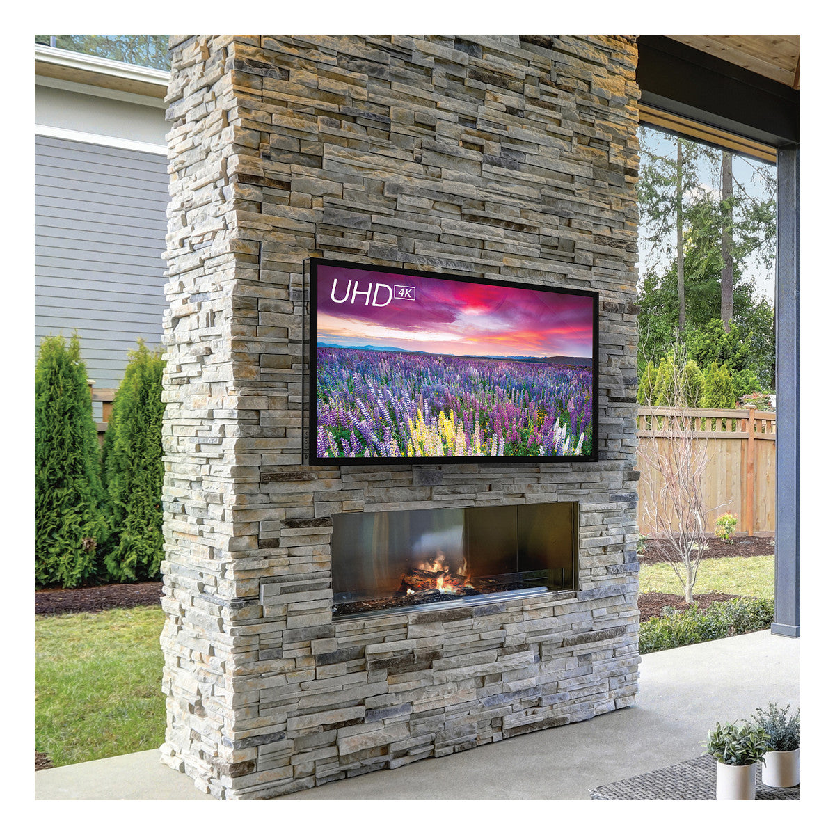 Seura SW-1 Slim Weatherproof Outdoor TV Wall Mount