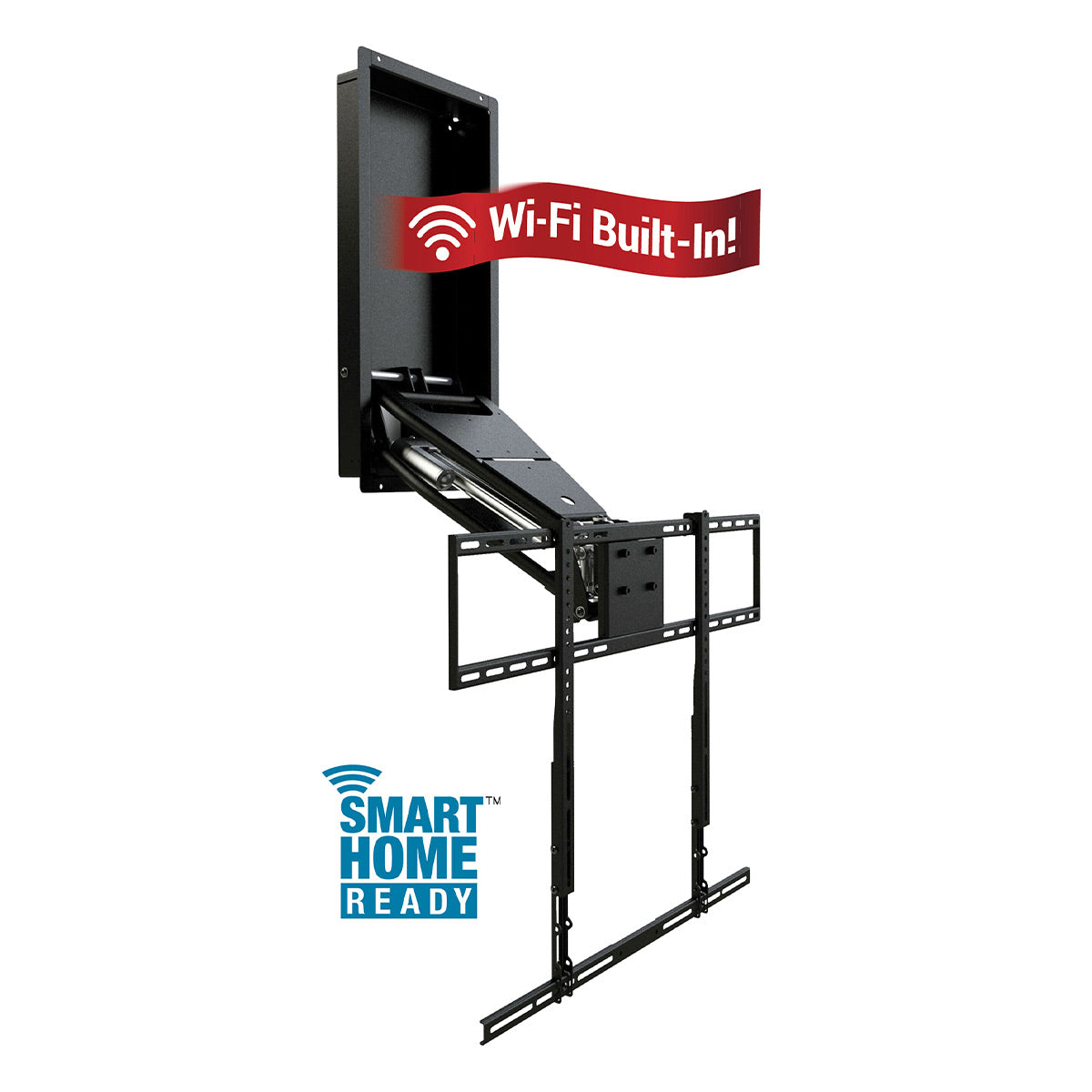 MantelMount MM860 V2 Motorized Drop Down & Swivel TV Mount with Built-In Wifi for 55"-100" TV