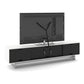 BDI Align 7473 Low 4-Door Cabinet with Media Base (Satin White)