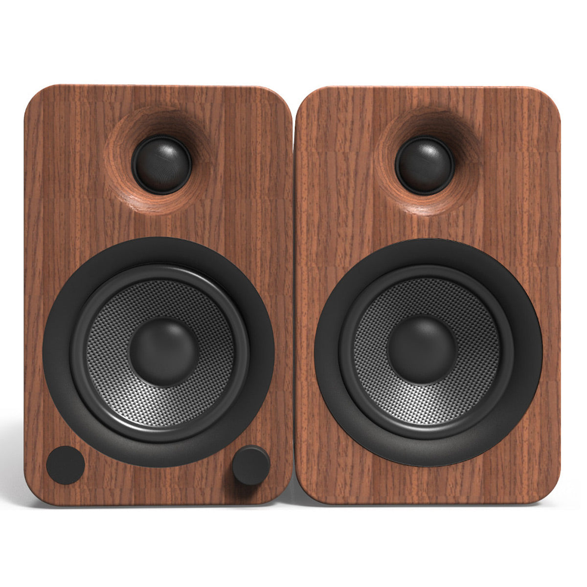 Kanto YU4 Powered Bookshelf Speakers with Built-In Bluetooth - Pair (Walnut)