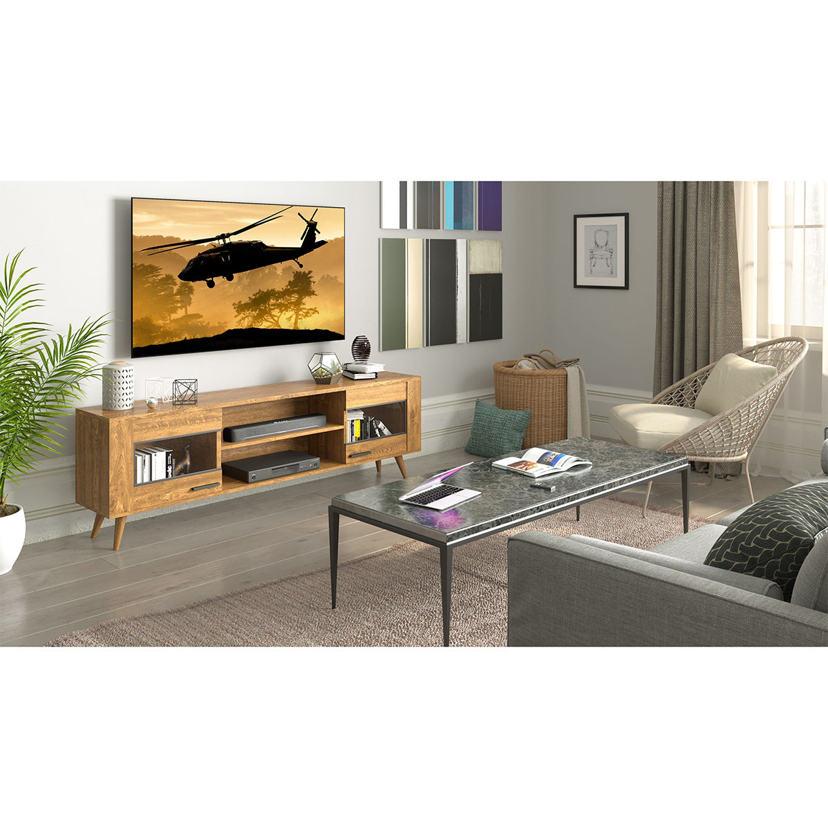Yamaha SR-C20A Compact Sound Bar with Built-In Subwoofer and Bluetooth