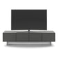 BDI Align 7473 Low 4-Door Cabinet with Media Base (Fog Grey)
