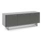 BDI Align 7477 3-Door Cabinet with Media Base (Fog Grey)