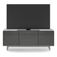 BDI Align 7477 3-Door Cabinet with Media Base (Fog Grey)