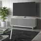 BDI Align 7477 3-Door Cabinet with Media Base (Satin White)
