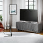 BDI Align 7479 4-Door Cabinet with Media Base (Fog Grey)
