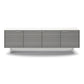 BDI Align 7479 4-Door Cabinet with Media Base (Satin White)