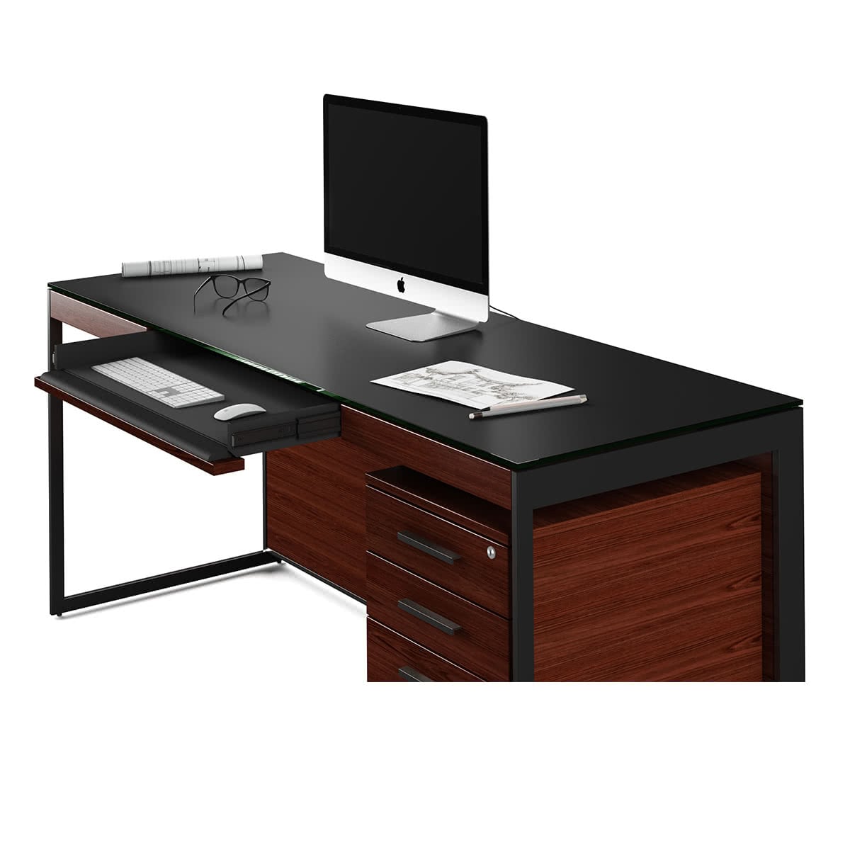 BDI Sequel 20 6101 Desk (Chocolate/Black)