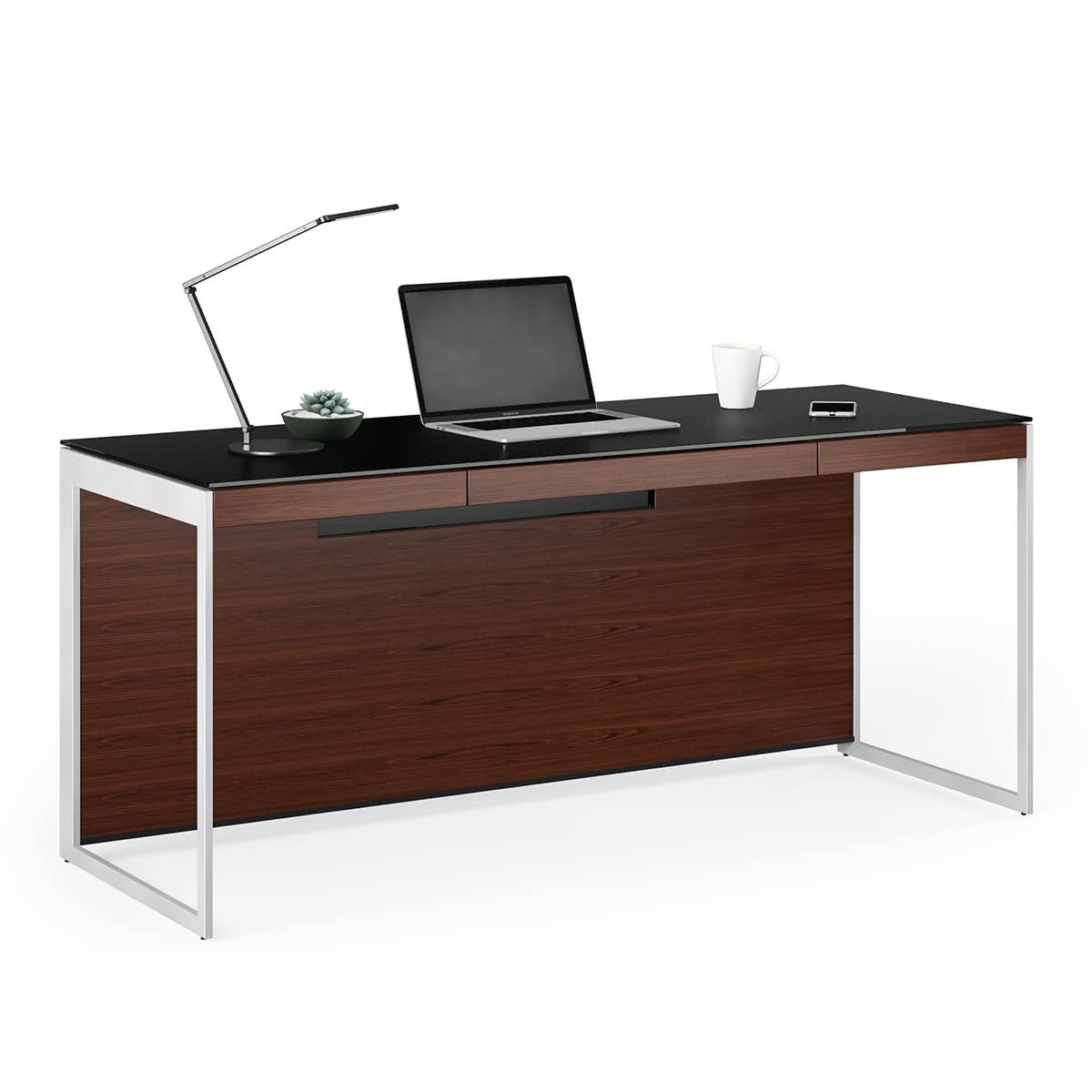 BDI Sequel 20 6101 Desk (Chocolate/Nickel)