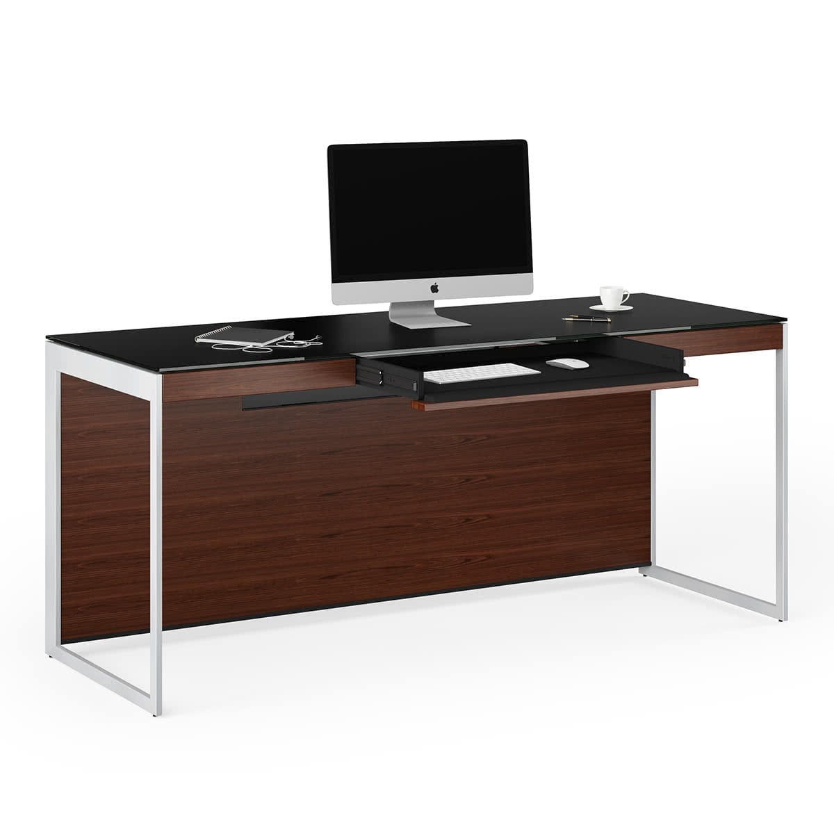 BDI Sequel 20 6101 Desk (Chocolate/Nickel)