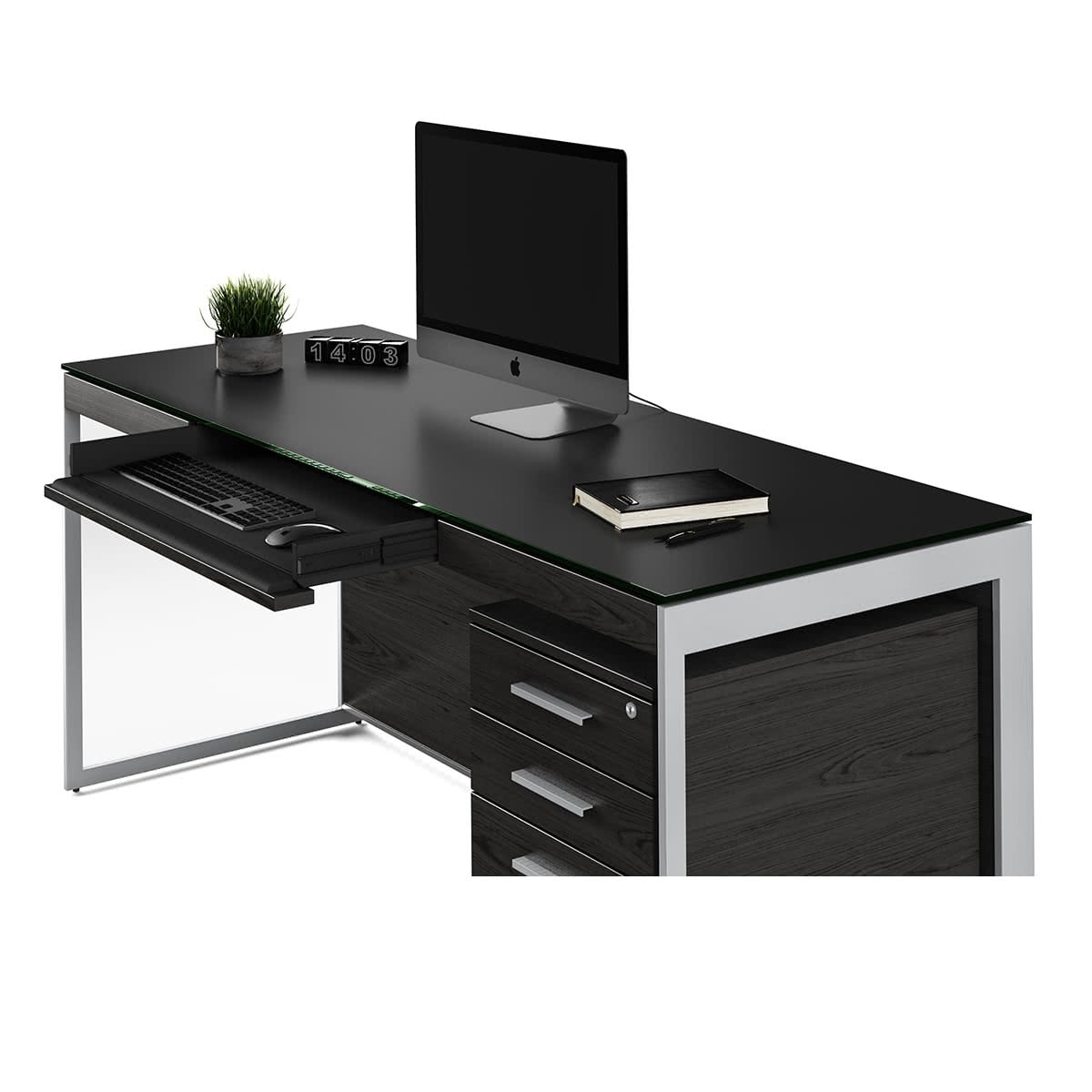 BDI Sequel 20 6101 Desk (Charcoal/Nickel)