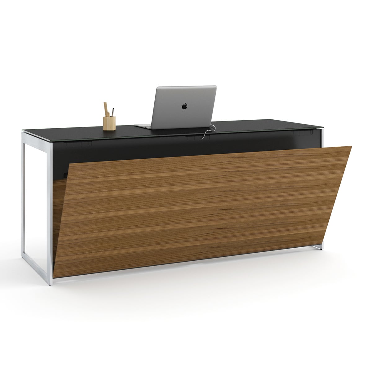 BDI Sequel 20 6102 Console/Laptop Desk (Walnut/Nickel)