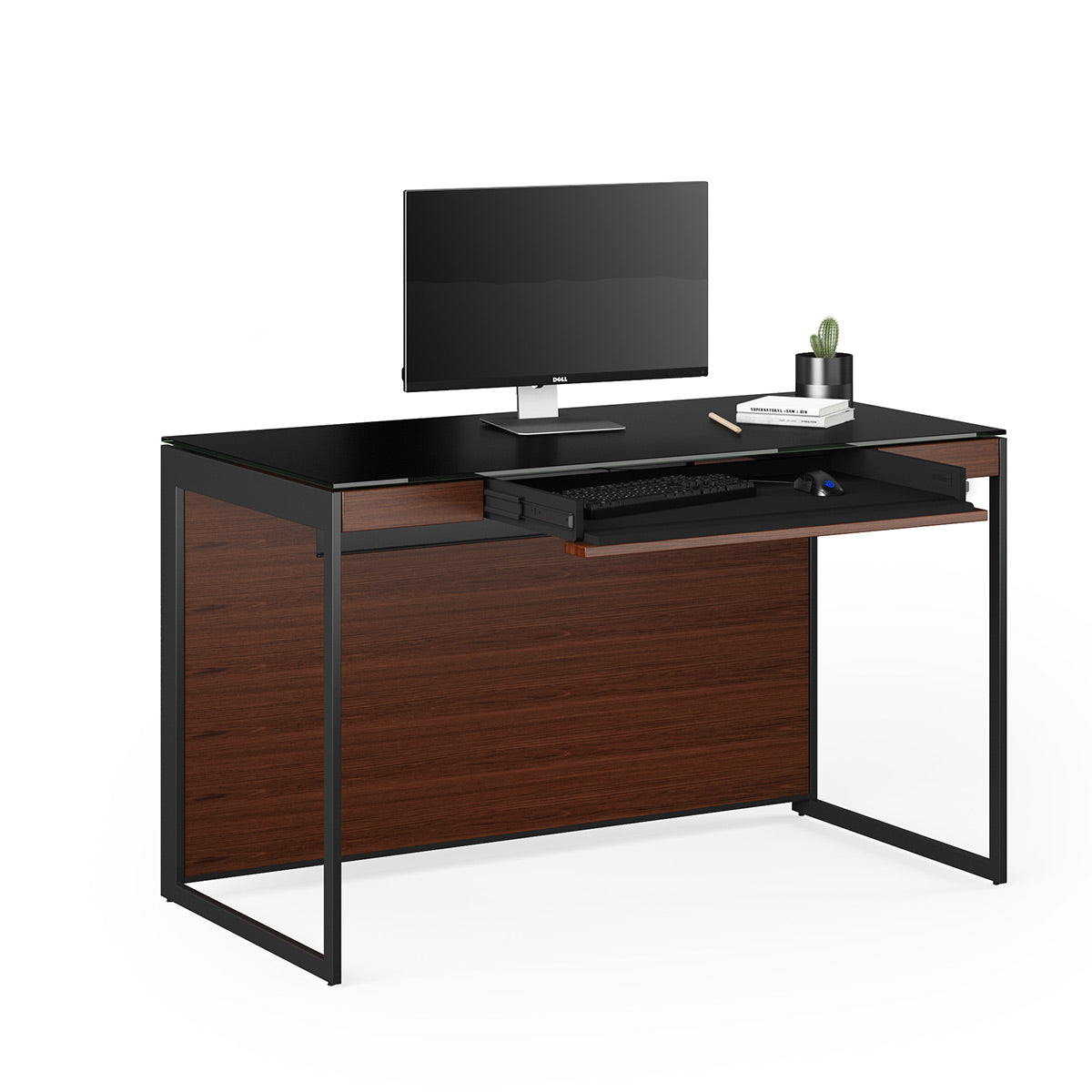 BDI Sequel 20 6103 Compact Desk (Chocolate/Black)