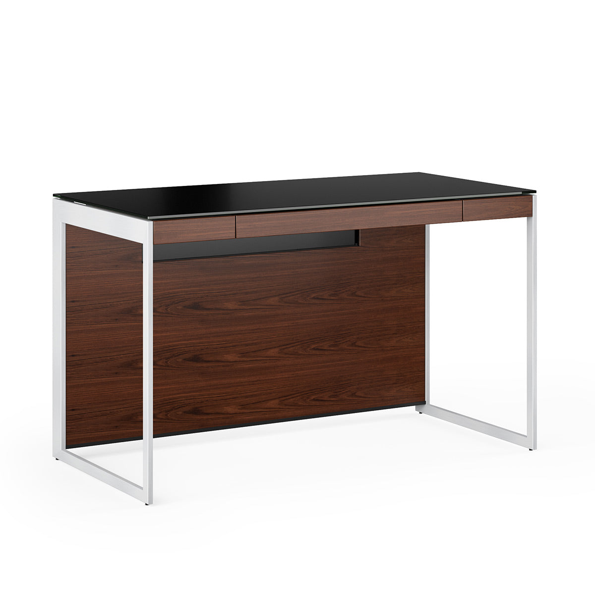 BDI Sequel 20 6103 Compact Desk (Chocolate/Nickel)