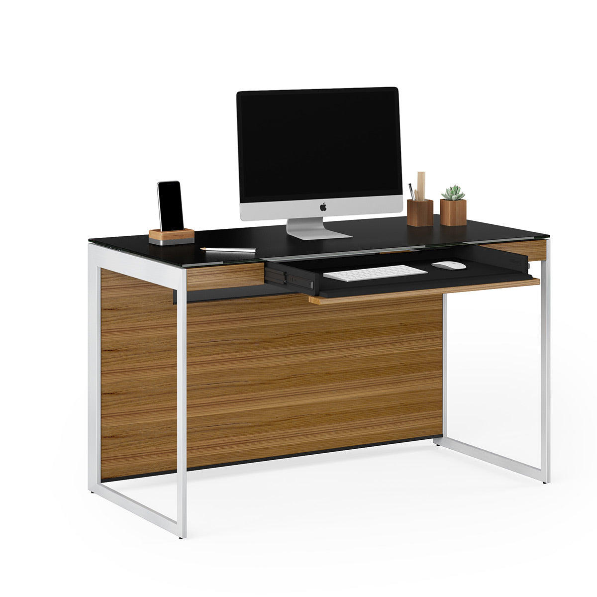 BDI Sequel 20 6103 Compact Desk (Walnut/Nickel)