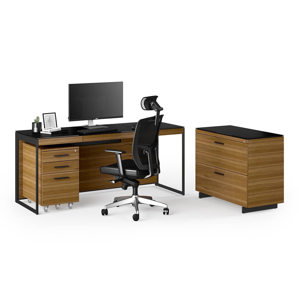 BDI Sequel 20 6107 Mobile File Cabinet (Walnut)