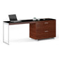 BDI Sequel 20 6112 Return Desk (Chocolate/Nickel)