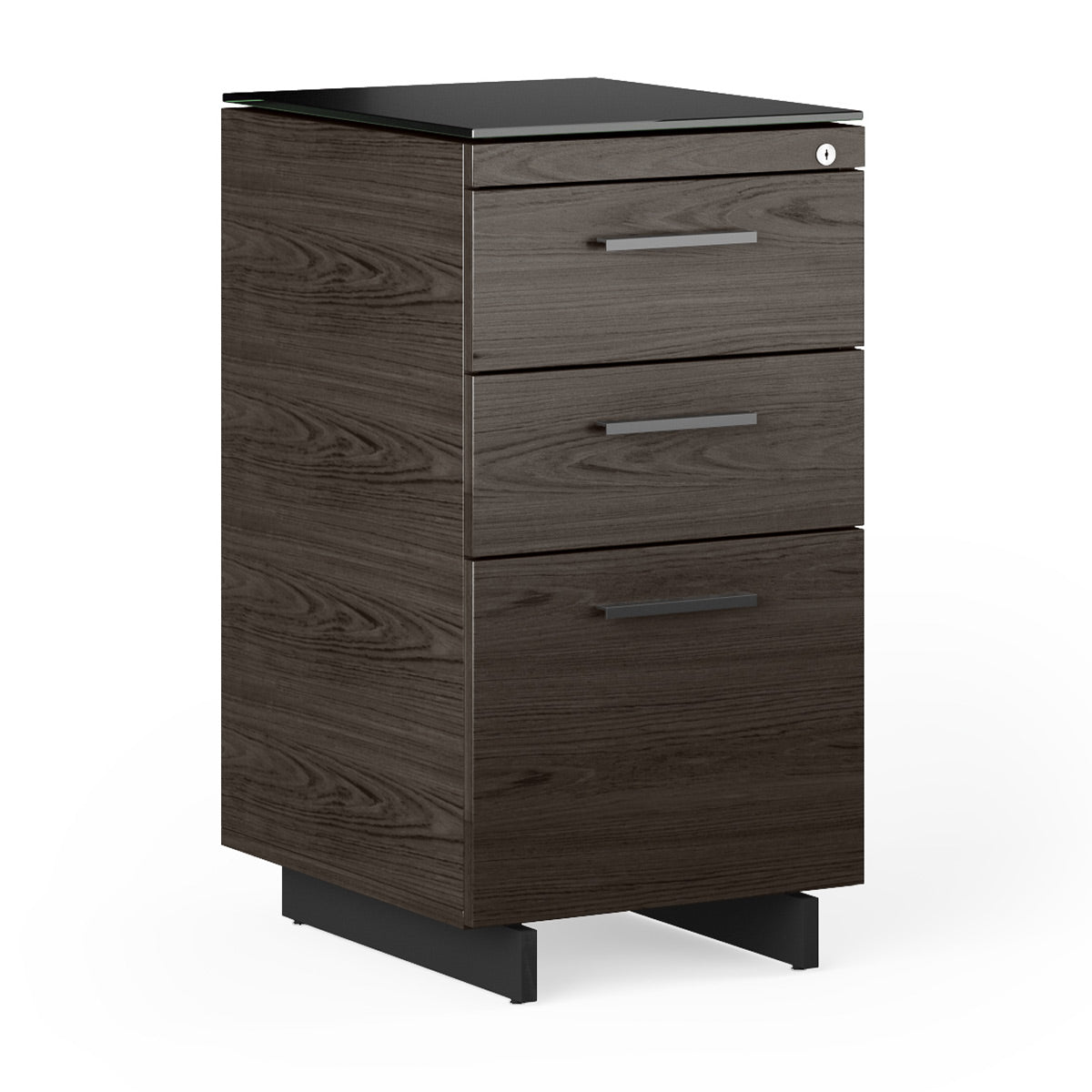 BDI Sequel 20 6114 3 Drawer File Cabinet (Charcoal/Black)