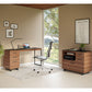 BDI Sequel 20 6114 3 Drawer File Cabinet (Walnut/Black)