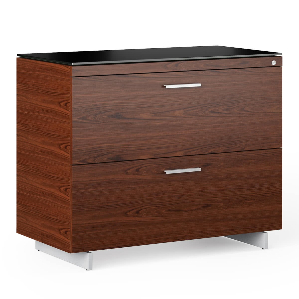 BDI Sequel 20 6116 Lateral File Cabinet (Chocolate/Nickel)