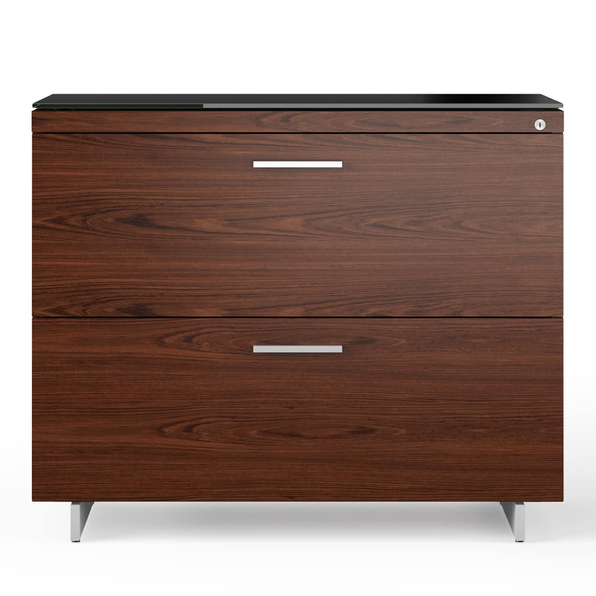 BDI Sequel 20 6116 Lateral File Cabinet (Chocolate/Nickel)