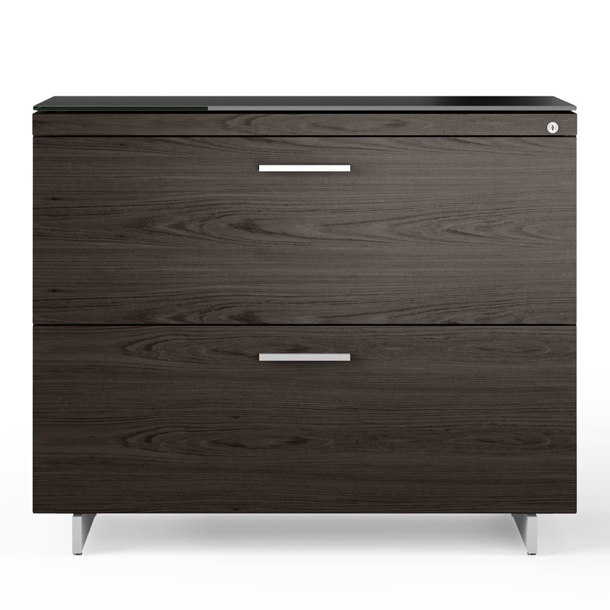 BDI Sequel 20 6116 Lateral File Cabinet (Charcoal/Nickel)