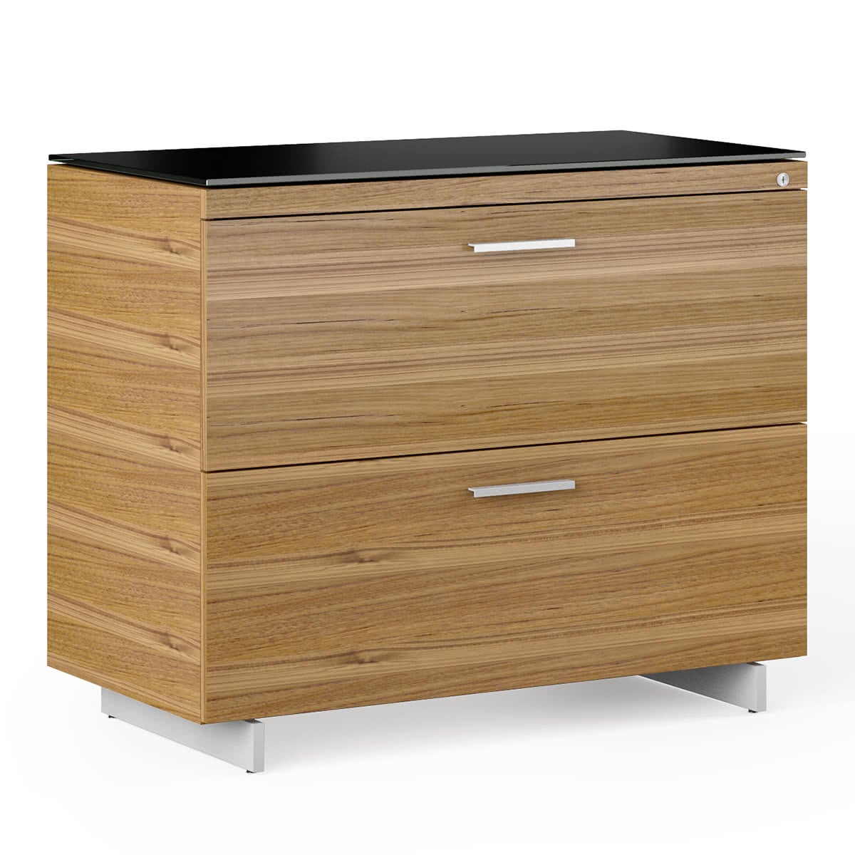 BDI Sequel 20 6116 Lateral File Cabinet (Walnut/Nickel)