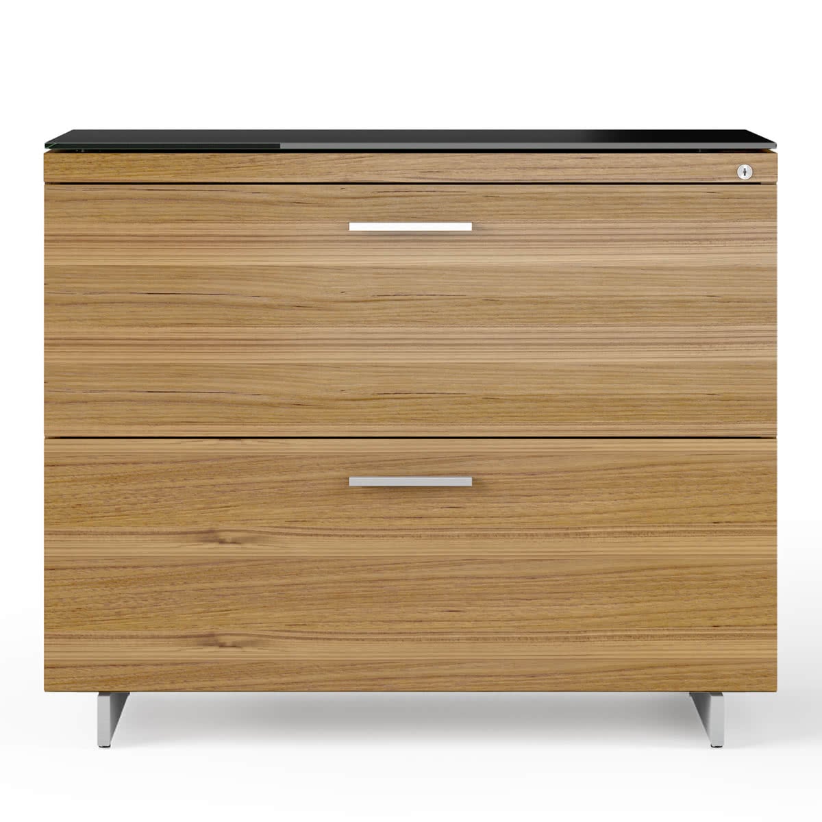 BDI Sequel 20 6116 Lateral File Cabinet (Walnut/Nickel)