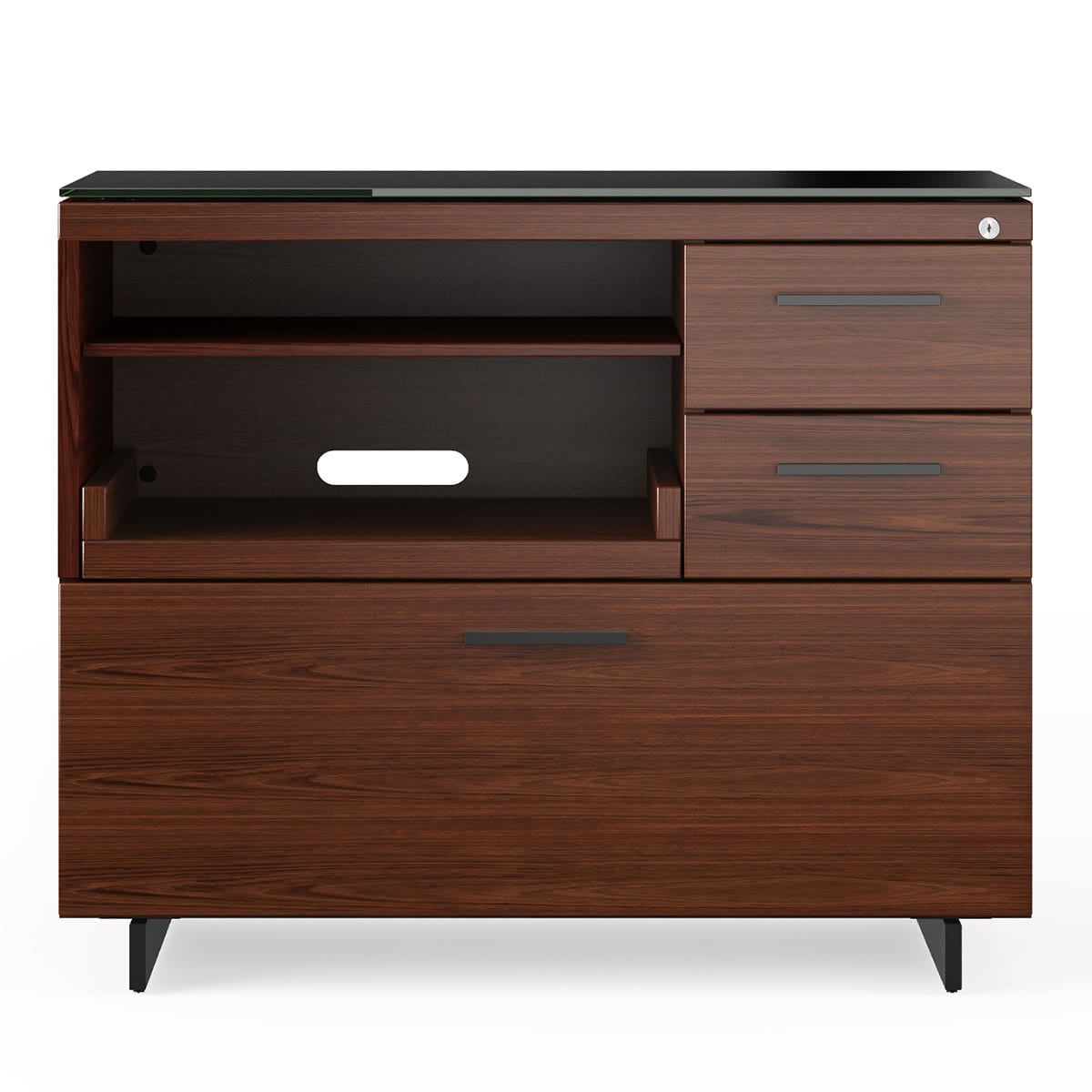 BDI Sequel 20 6117 Multifunction Cabinet (Chocolate/Black)