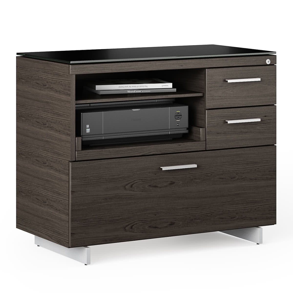 BDI Sequel 20 6117 Multifunction Cabinet (Charcoal/Nickel)