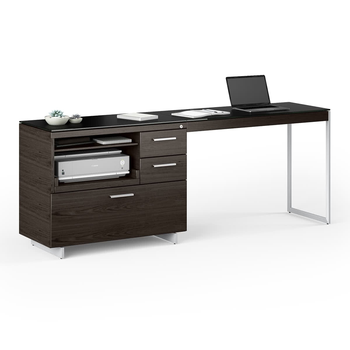 BDI Sequel 20 6117 Multifunction Cabinet (Charcoal/Nickel)