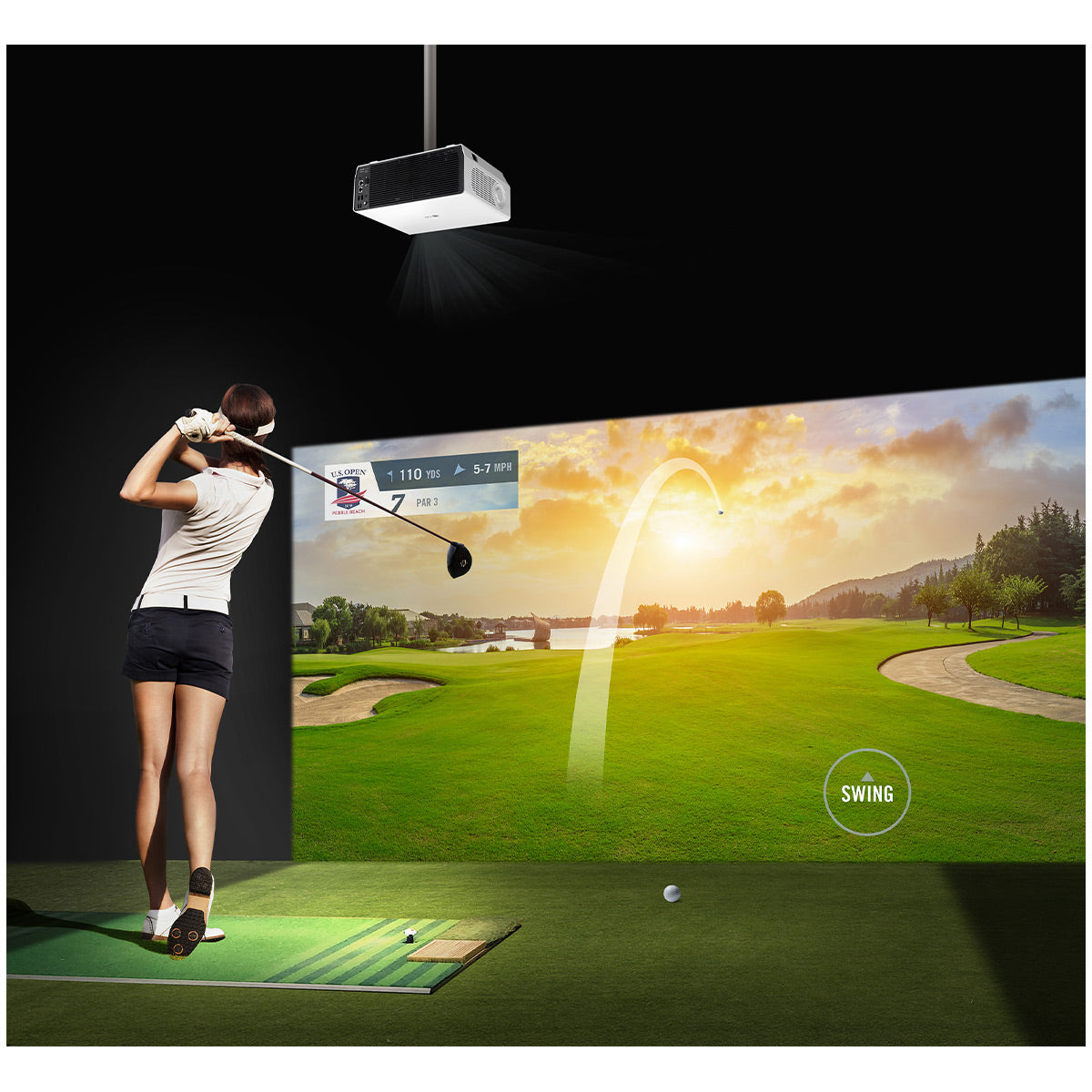LG GRU510N 4K UHD Laser ProBeam Projector