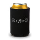 World Wide Stereo Music Makes Us Happy Beverage Can Koozies - 2 Pack