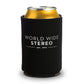 World Wide Stereo Music Makes Us Happy Beverage Can Koozies - 2 Pack