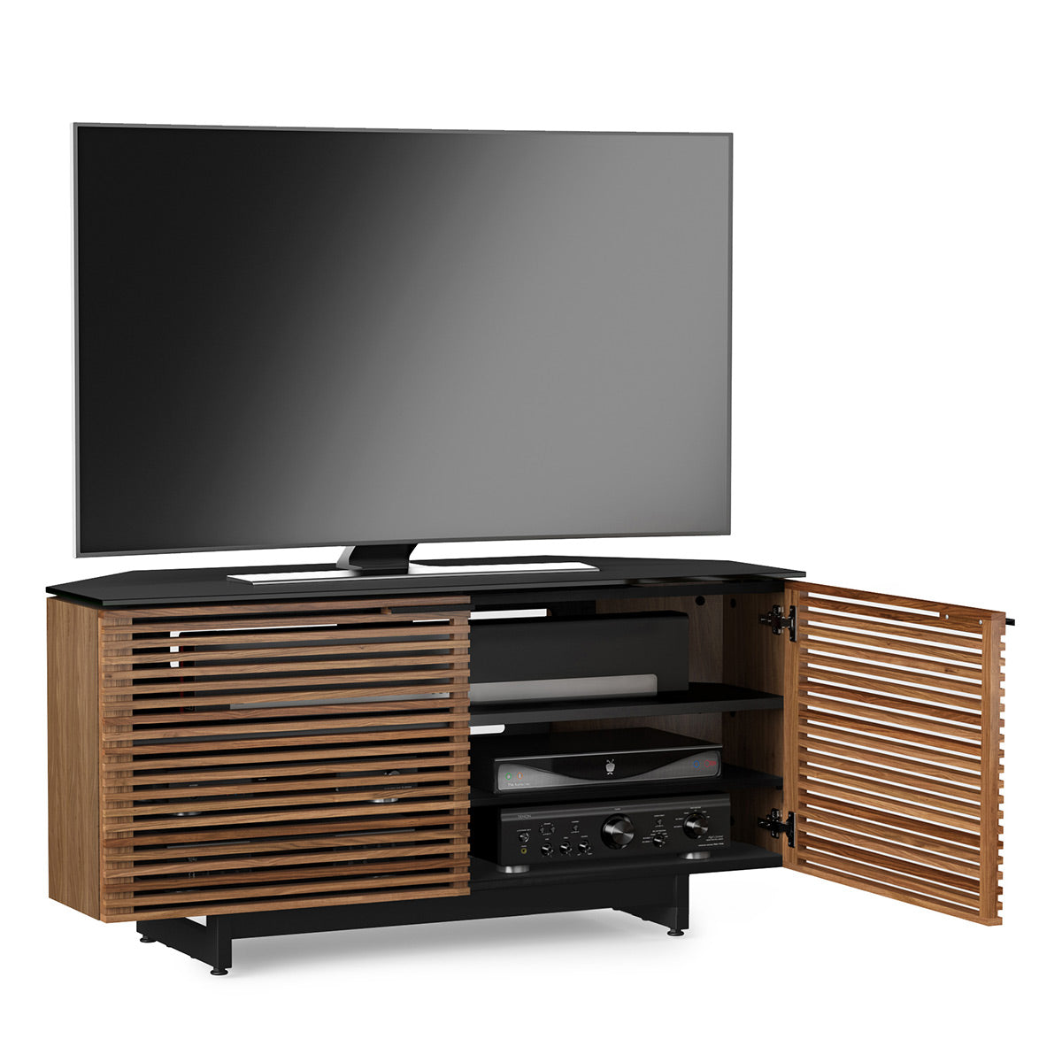 BDI Corridor 8175 Corner Media Cabinet (Walnut)