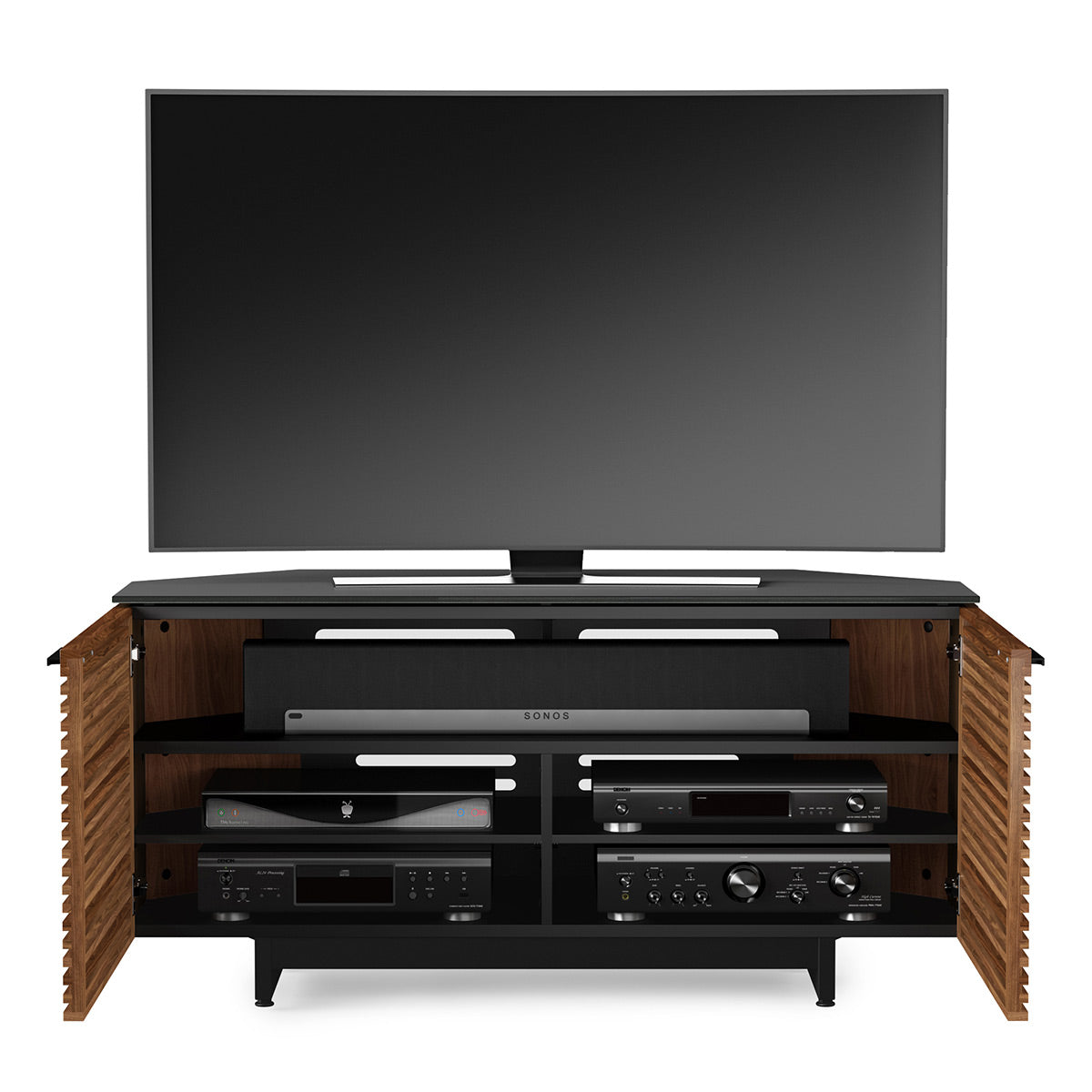 BDI Corridor 8175 Corner Media Cabinet (Walnut)