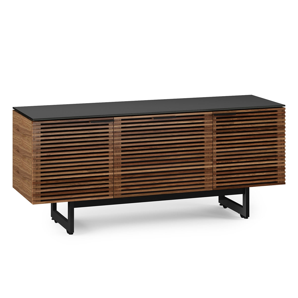 BDI Corridor 8177 Triple Wide Media Console (Walnut) | World Wide Stereo