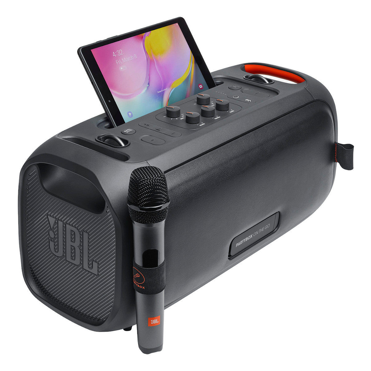 JBL PartyBox On-the-Go Portable Bluetooth Party Speaker with Dynamic Light Show